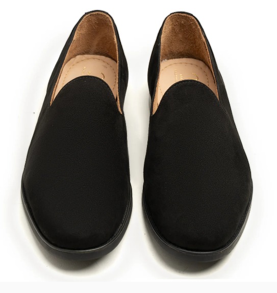 Black Suede Slip-On Loafer view