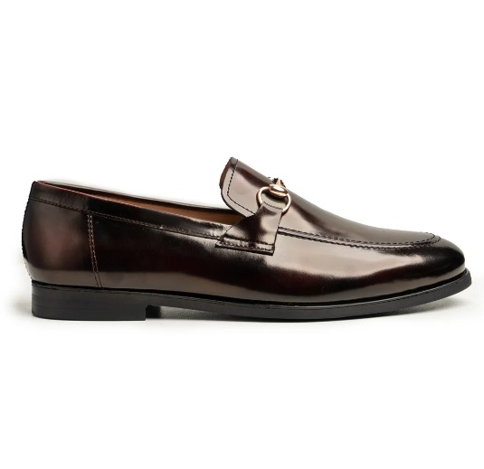 Burgundy Patent Leather Horsebit Loafer view