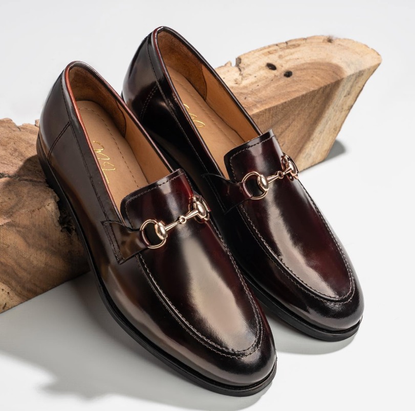 Burgundy Patent Leather Horsebit Loafer view